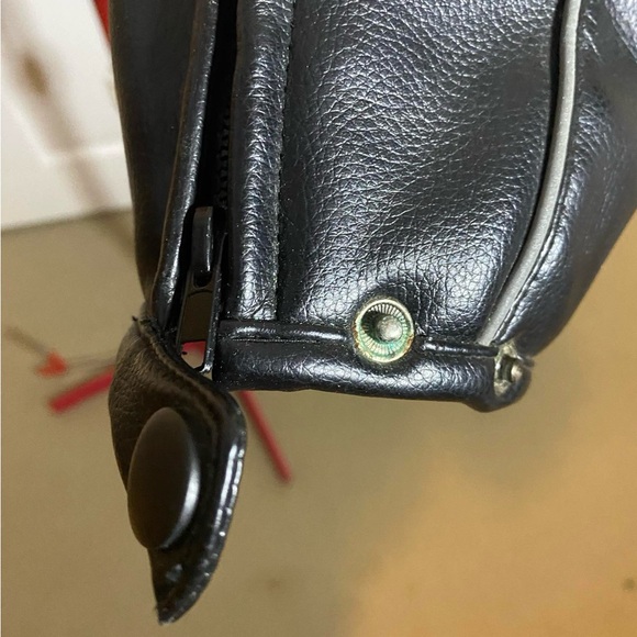 TMS Motorsports zip up Black Motorcyle Jacket Size XL - Picture 9 of 9